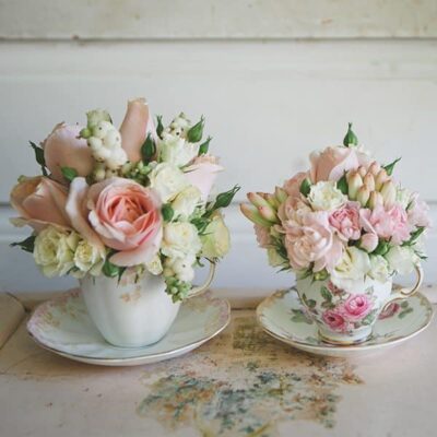 Mother and Baby Vintage Tea Set Posy