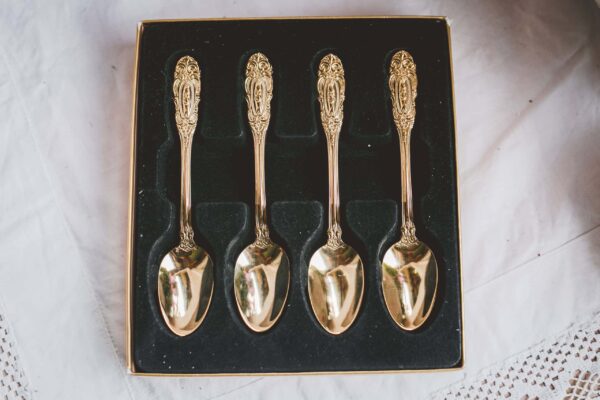 Gold Plate Teaspoons by cristina re -