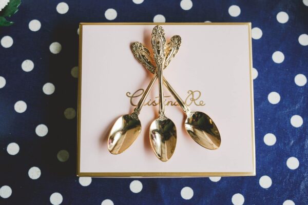 Gold Plate Teaspoon by Cristina Re
