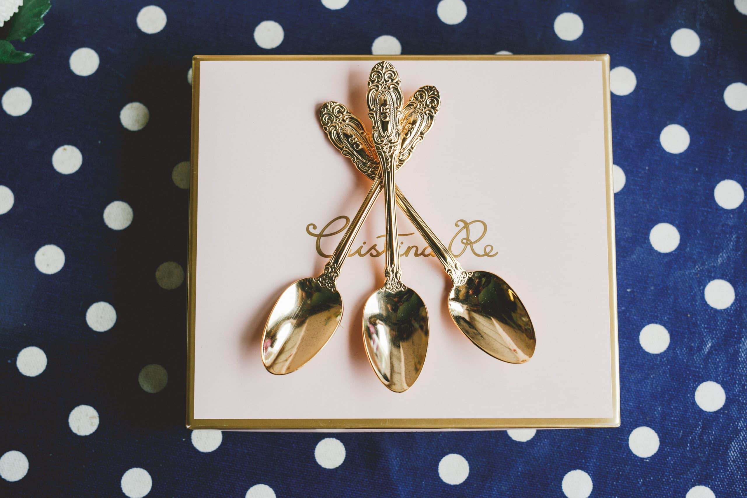 Gold Plate Teaspoon by Cristina Re