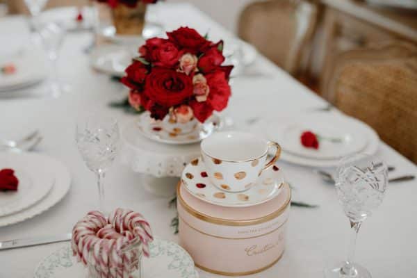 Gold Spot Cristina Re Teacup Posy