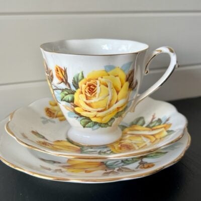 Royal Standard ‘Roses of Picardy’ Trio Teacup Posy