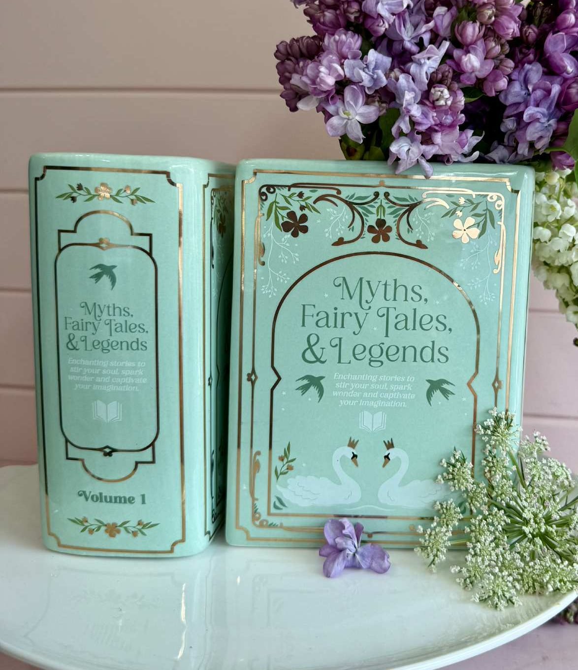 fairytale book vase for baby gift