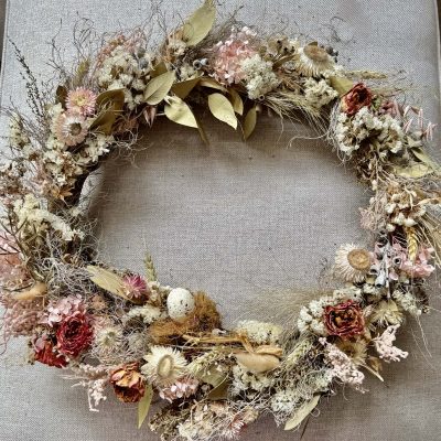 dried floral wreath mother's day gift for delivery australia