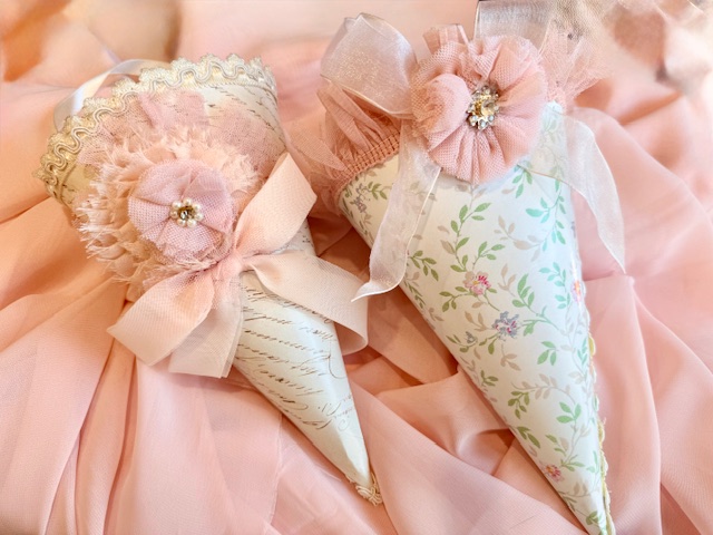 flower girl petal cone for wedding