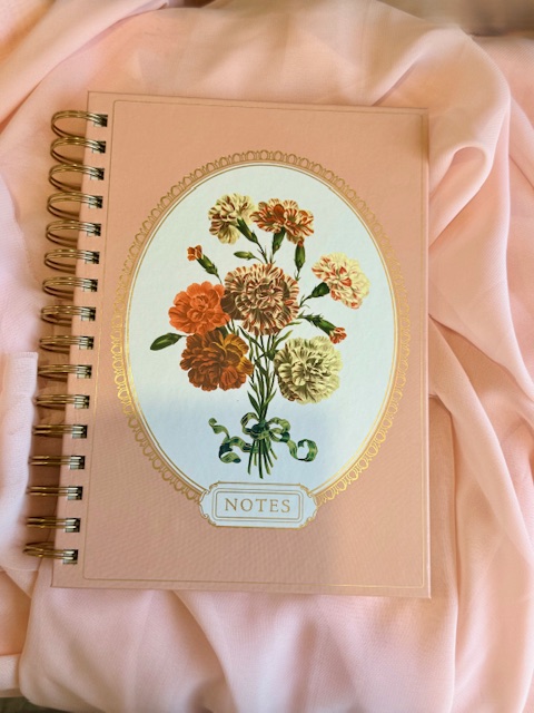 mothers day gift newcastle - notebook pink flowers