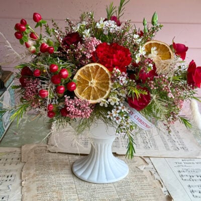 Christmas Host Flowers thank you gift