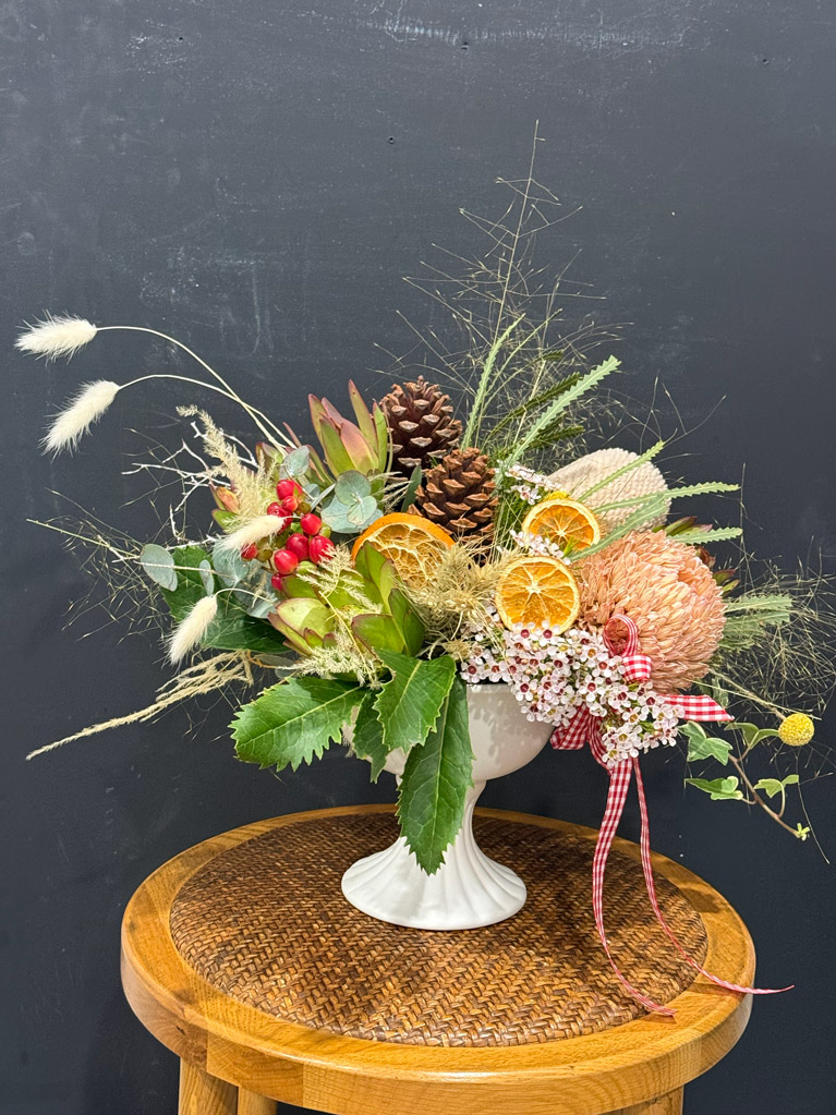 Christmas Table Fresh Flowers Newcastle