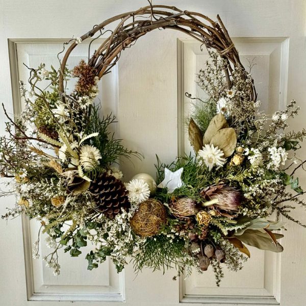 christmas flower wreath workshop newcastle