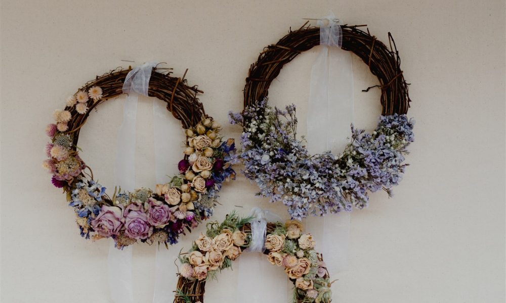 Mayflowers Shoots dried flower wreaths workshop Newcastle