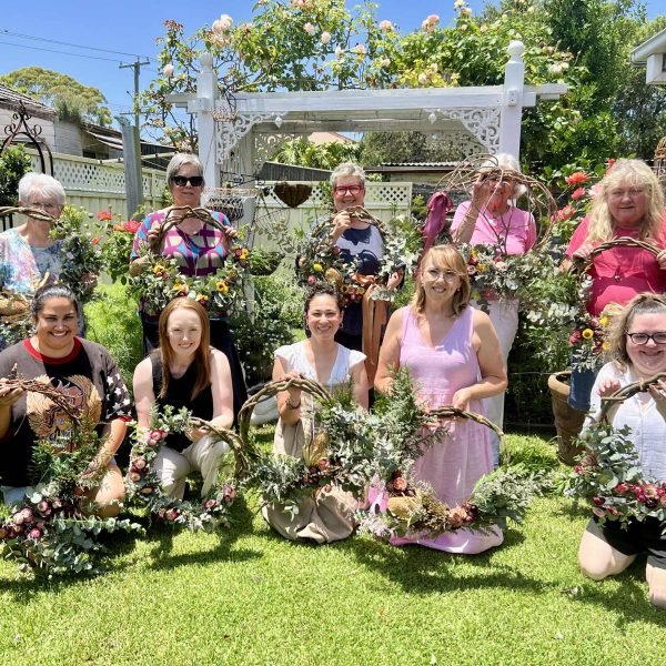 floral-wreath-workshop-newcastle christmas floral wreath workshop newcastle