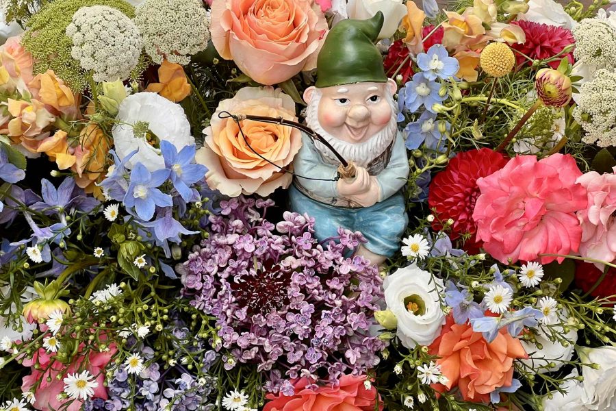 coffin flowers for a male