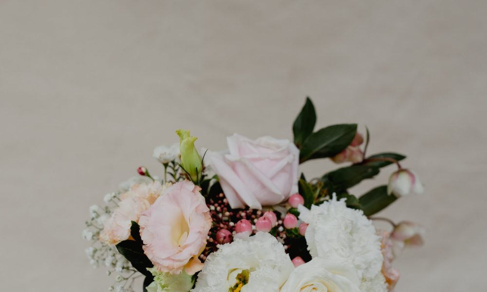 cristina re teapot with fresh flowers